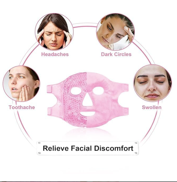 Hot & Cold Gel Bead Face Mask – Spa-Quality Relief at Home