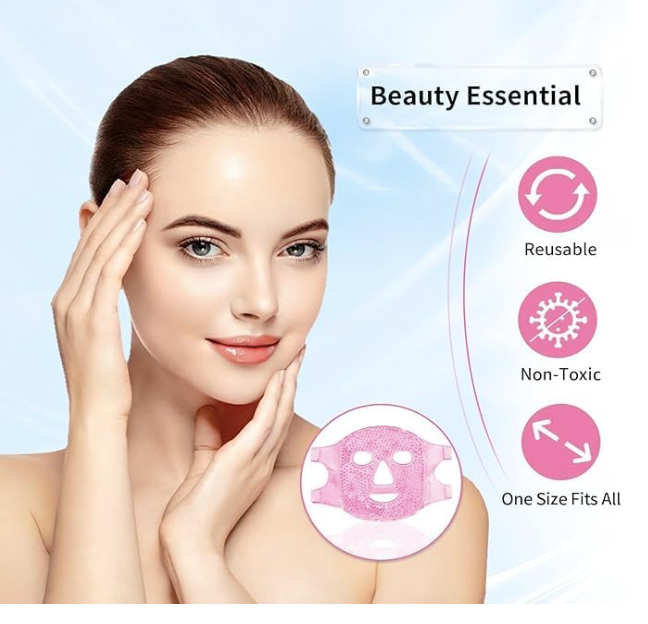 Hot & Cold Gel Bead Face Mask – Spa-Quality Relief at Home